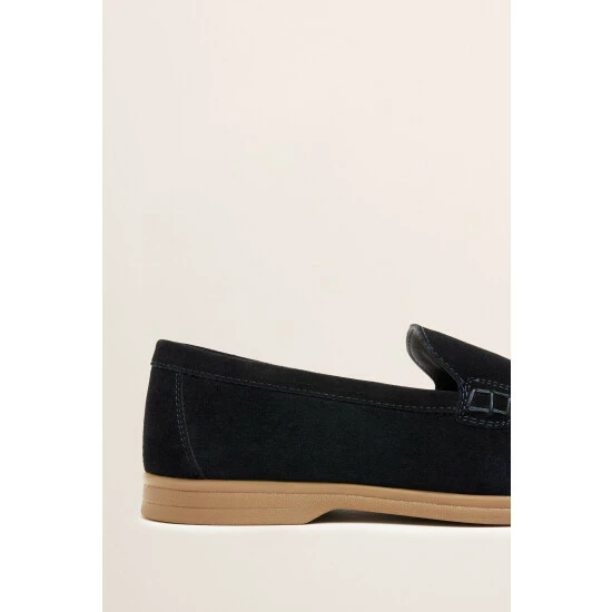 Moss Bros Moss Lewisham Blue Suede Casual Loafers 4 Moss Bros Moss Lewisham Blue Suede Casual Loafers - Image 4