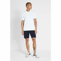 Alternative view of Moss Bros Moss White Pique Polo Shirt