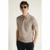 Moss Bros Moss Granite Grey Pique Polo Shirt
