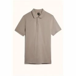 Moss Bros Moss Granite Grey Pique Polo Shirt 9 Moss Bros Moss Granite Grey Pique Polo Shirt -Moss Bros shop unnamed file 1619