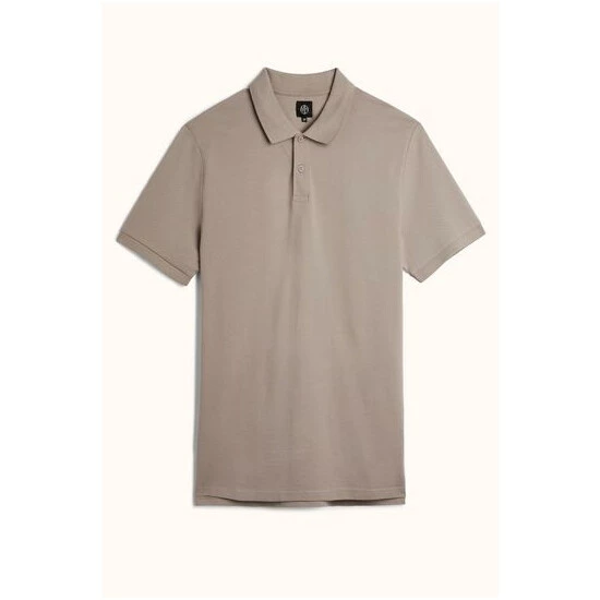 Moss Bros Moss Granite Grey Pique Polo Shirt 5 Moss Bros Moss Granite Grey Pique Polo Shirt - Image 5