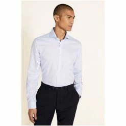 Moss Bros Slim Fit Sky Blue Royal Oxford Non-Iron Shirt 7 Moss Bros Slim Fit Sky Blue Royal Oxford Non-Iron Shirt -Moss Bros shop unnamed file 162