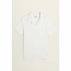 Moss Bros Moss Ecru Terry Towelling Polo Shirt -Moss Bros shop unnamed file 1635