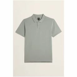 Moss Bros Moss Grey Pique Polo Shirt -Moss Bros shop unnamed file 1650