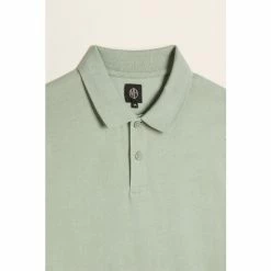 Moss Bros Moss Sage Green Pique Polo Shirt -Moss Bros shop unnamed file 1656