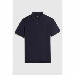 Moss Bros Moss Navy Pique Polo Shirt -Moss Bros shop unnamed file 1663