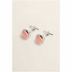 Moss Bros Green Cantaloupe Silk Cufflinks -Moss Bros shop unnamed file 1674