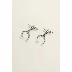 Moss Bros Silver Ascot Silver Horseshoe Cufflinks -Moss Bros shop unnamed file 1677