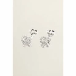 Moss Bros Silver Tone Fancy Knot Cufflinks