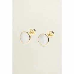 Moss Bros Gold Tone Mother Of Pearl Cufflinks