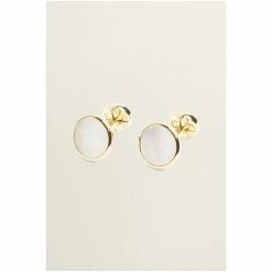 Moss Bros Gold Tone Mother Of Pearl Cufflinks -Moss Bros shop unnamed file 1683