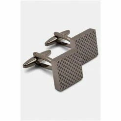 Moss Bros Moss Grey Gunmetal Textured Cufflinks 5 Moss Bros Moss Grey Gunmetal Textured Cufflinks -Moss Bros shop unnamed file 1695