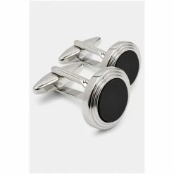 Moss Bros Moss Black With Silver Cufflinks 5 Moss Bros Moss Black With Silver Cufflinks -Moss Bros shop unnamed file 1698