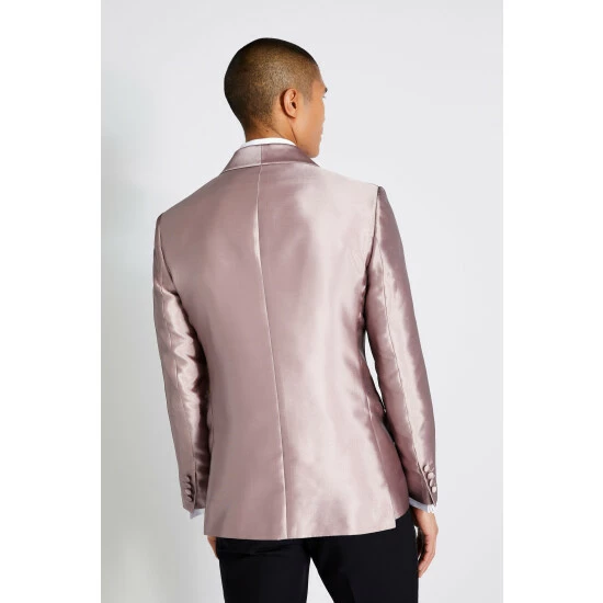 Moss Bros Moss Pink Champane Slim Fit Jacket 2 Moss Bros Moss Pink Champane Slim Fit Jacket - Image 2