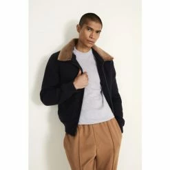 Moss Bros Moss Blue Bomber Jacket