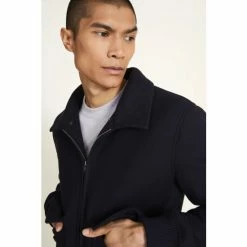 Moss Bros Moss Blue Bomber Jacket -Moss Bros shop unnamed file 1716
