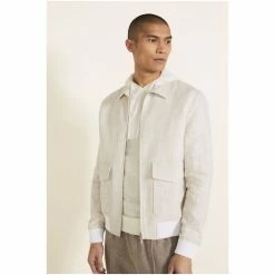 Moss Bros Natural Bomber Jacket -Moss Bros shop unnamed file 1727