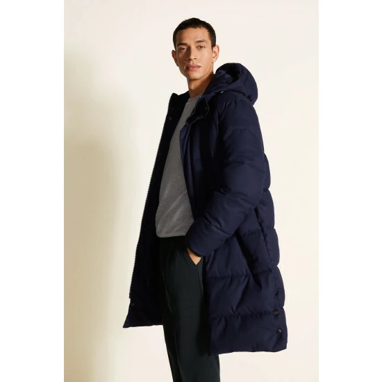 unnamed-file-1731.jpg Moss Bros Moss Navy Flannel Long Puffer Jacket -Moss Bros shop unnamed file 1731