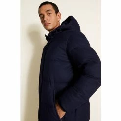 Moss Bros Moss Navy Flannel Long Puffer Jacket 4 Moss Bros Moss Navy Flannel Long Puffer Jacket -Moss Bros shop unnamed file 1732