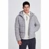 Moss Bros Light Grey Short Puffer Jacket