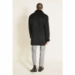Moss Bros Moss Black Faux Sherpa Jacket -Moss Bros shop unnamed file 1743