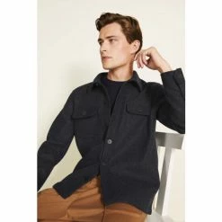 Moss Bros Moss Blue Flannel Jacket -Moss Bros shop unnamed file 1749