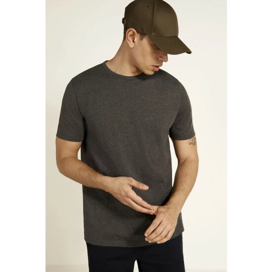 unnamed-file-1752.jpg Moss Bros Moss Grey Marl Crew Neck T-Shirt -Moss Bros shop unnamed file 1752