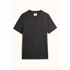 Moss Bros Moss Grey Marl Crew Neck T-Shirt 3 Moss Bros Moss Grey Marl Crew Neck T-Shirt -Moss Bros shop unnamed file 1755