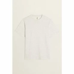 Moss Bros Moss Light Grey Marl Crew-Neck T-Shirt