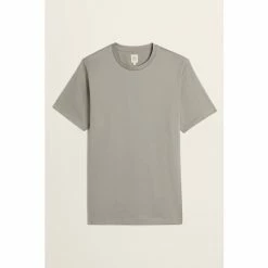 Moss Bros Moss Green Sage Mercerised Crew-Neck T-Shirt