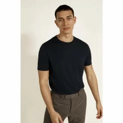 Moss Bros Moss Navy Crew Neck T-Shirt 8 Moss Bros Moss Navy Crew Neck T-Shirt -Moss Bros shop unnamed file 1790