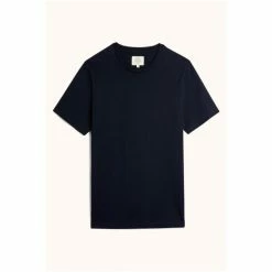 Moss Bros Moss Navy Crew Neck T-Shirt 11 Moss Bros Moss Navy Crew Neck T-Shirt -Moss Bros shop unnamed file 1793