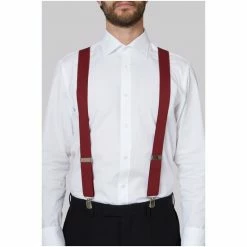 Moss Bros Moss Red Clip-On Braces 4 Moss Bros Moss Red Clip-On Braces -Moss Bros shop unnamed file 1801