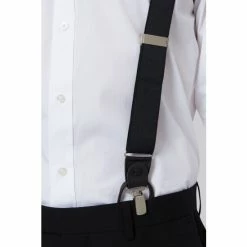 Moss Bros Moss Black 2-in-1 Braces -Moss Bros shop unnamed file 1827