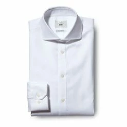 Moss Bros Moss Tailored Fit White Textured Zero Iron Shirt 11 Moss Bros Moss Tailored Fit White Textured Zero Iron Shirt -Moss Bros shop unnamed file 184