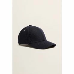 Moss Bros Moss Navy BlueWool Baseball Cap