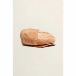 Moss Bros Moss Camel Cord Baker Boy Cap
