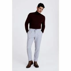 Moss Bros Grey Flannel Worker Joggers -Moss Bros shop unnamed file 1888