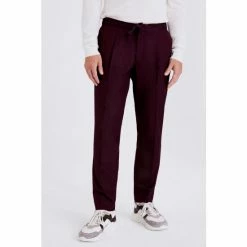 Moss Bros Red Fig Cashmere Chilled Joggers