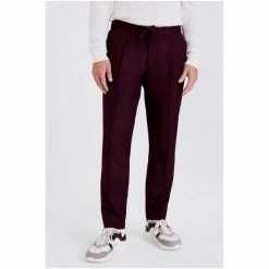 Moss Bros Red Fig Cashmere Chilled Joggers -Moss Bros shop unnamed file 1895