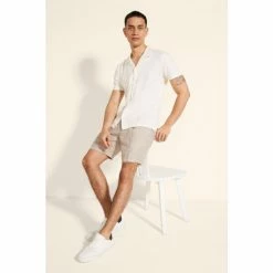 Moss Bros Moss Natural Linen Formal Shorts