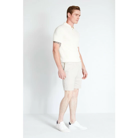 unnamed-file-1906.jpg Moss Bros Moss Beige Chino Stretch Waistband Shorts -Moss Bros shop unnamed file 1906