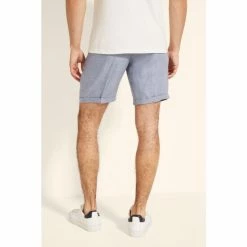 Moss Bros Moss Light Blue Linen Formal Shorts -Moss Bros shop unnamed file 1913