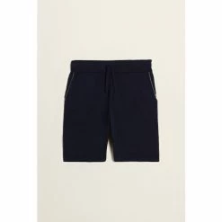 Moss Bros Moss Navy Blue Cotton-Cashmere Shorts
