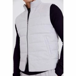 Moss Bros Grey Flannel Gilet -Moss Bros shop unnamed file 1974