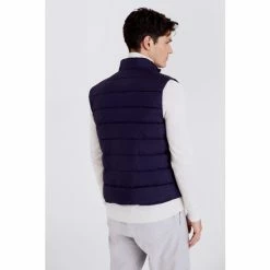 Moss Bros Navy Blue Nylon Gilet 7 Moss Bros Navy Blue Nylon Gilet -Moss Bros shop unnamed file 1978