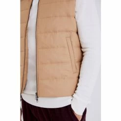 Moss Bros Natural Flannel Gilet -Moss Bros shop unnamed file 1983