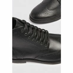 Moss Bros Black Brogue Boots -Moss Bros shop unnamed file 2013