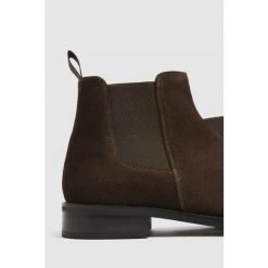 Moss Bros Seaford Suede Chelsea Brown Boots -Moss Bros shop unnamed file 2018