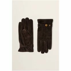 Moss Bros Moss Chocolate Brown Suede Adjustable Gloves 7 Moss Bros Moss Chocolate Brown Suede Adjustable Gloves -Moss Bros shop unnamed file 2023
